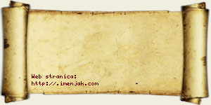 Janoš Karadžić vizit kartica